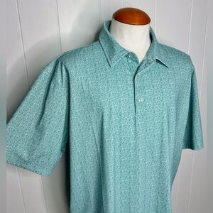 Genteal “Green Golf” Brrr Printed Performance Polo Shirt